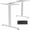 White, variant on VIVO Black Electric Dual Motor Standing Desk Frame, Height Adjustable Legs