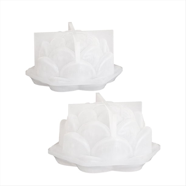 4 Piezas de Moldes de Silicona para Velas de Grandes en 3D, Hechos A Mano, para Hacer Jabón de Resina y Yeso para Aromaterapia con Flores