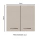 thumbnail image 2 of Alacena 70 cm 2 Puertas Marrón/Crema Agata MADESA, 2 of 5