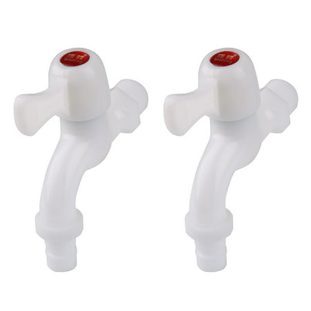 Kitchen Plastic Replaceable Water Spigot Adaptor Faucet Tap White Red