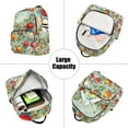 thumbnail image 5 of FORMRS Mini Backpack Purse for Women Travel Daypack Casual Shoulder Bag, Green Floral Tomatoes, 5 of 7