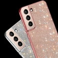 thumbnail image 6 of Compatible with Galaxy S22 Diamond Case Cute Bling Glitter Rhinestone Crystal Shiny Sparkle Protective Electroplate Plating Bumper Luxury Fashion Protection Cover for Women Grils, 6 of 8
