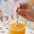 thumbnail image 6 of 100 Pcs Paper Straws, Colorful Striped Drinking Straws for Party Decorations, Biodegradable/Kraft Paper Straws for Juices, Cocktails, and Birthday Parties A, 6 of 7