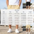 thumbnail image 3 of JUUYY Mens Casual Cargo Shorts Stretch Classic Drawstring Elastic Waist Summer Work Shorts Outdoor Hiking Shorts with Multi-Pockets Khaki L, 3 of 9