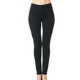 thumbnail image 4 of Wax Women's High-Rise Push-Up 3-Button Skinny Jeans DARK-9, 4 of 4