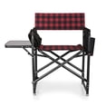 thumbnail image 4 of ONIVA - a Picnic Time Brand Outdoor Directors Folding Chair, Red/Black Buffalo Plaid, 4 of 5