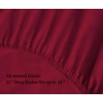 thumbnail image 4 of Superior Egyptian Cotton Eco-Friendly 700 TC Sheet Set, California King, Burgundy, 4 of 7