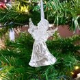 thumbnail image 6 of HongHeng 1Pc Xmas themed Christmas Tree Decorations Hanging Christmas Decorations Hand Blown Art Ornaments with Ropes for Christmas Xmas Party Decorations (Chirstmas Style), 6 of 6