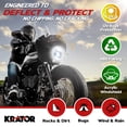 thumbnail image 2 of Krator Motorcycle Windshield Fairing, Wind Deflector, Motorcycle Accessories, Clear Windscreen, Compatible with Harley Davidson Dyna, Super Glide T-Sport FXDXT, FXR & Softail FXBB/S, FLSB, FXLR/S, 2 of 7