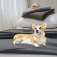 thumbnail image 4 of SOFTHUG Throw Blanket Fleece Travel Blankets for Camping Couch Sofa Chair Lightweight Fuzzy Blanket Soft Washable Small Blanket Compact Blanket Twin Grey, 4 of 6