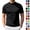Black, variant on Men's Short Sleeve Shirts Mock Neck Casual Tops Stylish Slim Fit Pullover Solid Basic Tee Mens T-Shirts Orange 2XL