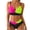 Black, variant on Womens Bikini Swimsuits Fashion Swimwear 2 Piece Bathing Suits Color Block Criss Cross Swimwear Quick Dry Swimsuits