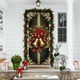 thumbnail image 4 of Funda de puerta de Navidad 35x71 pulgadas | Cortina de puerta navideña de poliéster multicolor y spandex | Patrón festivo de pajarita | Decoración de paredes y puertas | Decoración para fiestas, 4 of 6