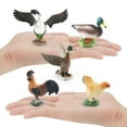 thumbnail image 1 of 5Pcs/Set Mini Poultry Animals Model Toys Creative And Realistic Chicken Duck Goose Action Figures For Home Office Tabletop Ornament, 1 of 6