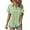 Light Green, variant on TTUHYWXI Womens Short Sleeve Cotton Button Down Up Shirt Collared V Neck Tops Shirts Blouses Dress for Women Western Wear (Red, M)