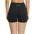 thumbnail image 5 of BALEAF Women's 5" Active Wear High Waist Yoga Shorts with Side Pockets Deep Gray XXXL, 5 of 7