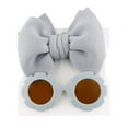thumbnail image 2 of Kid Bow Headbands Hairbands with Sunglass，Flower Shaped Sunglasses Hair Accessories for Baby Girls Newborns Infants Toddlers Kids, 2 of 5