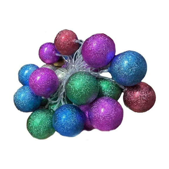 hulanddfd Christmas String Lights, 10Ft Color Ball LED Xmas Battery Operated String Lights for Xmas Tree Living Room Indoor And Outdoor