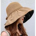 thumbnail image 1 of Sun Hat Women's Hollow Straw Hat Uv Protection Sun Protection ZefeiWu 1327534256604, 1 of 1
