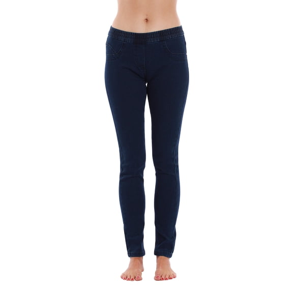 Just Love Solid Jeggings for Women (Dark Denim Stretch, X-Large)