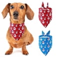 thumbnail image 1 of Christmas Triangle Dog Bandanas Double-Sided Printing Suitable For Small & Medium Dogs and Cats, 1 of 6