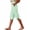 Green 1, variant on Striped Capri Pants for Women Beach Shorts Casual Lightweight Elastic Waist Straight Leg Capris Summer Cropped Trouser with Pockets
