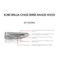 thumbnail image 3 of kobe chx2236sqb-1 brillia 36-inch under cabinet range hood, 3-speed, 680 cfm, led lights, baffle filters, 3 of 6