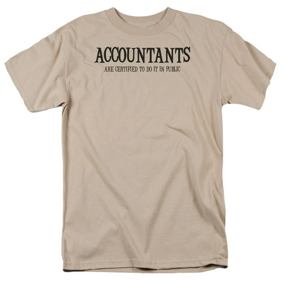 - Accountants Do It In Public - Short Sleeve Shirt - Large