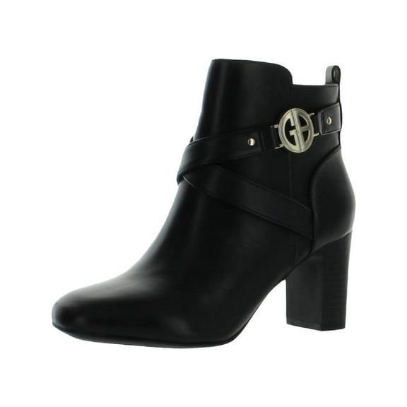 Giani Bernini Womens Evrett Faux Leather Ankle Ankle Boots