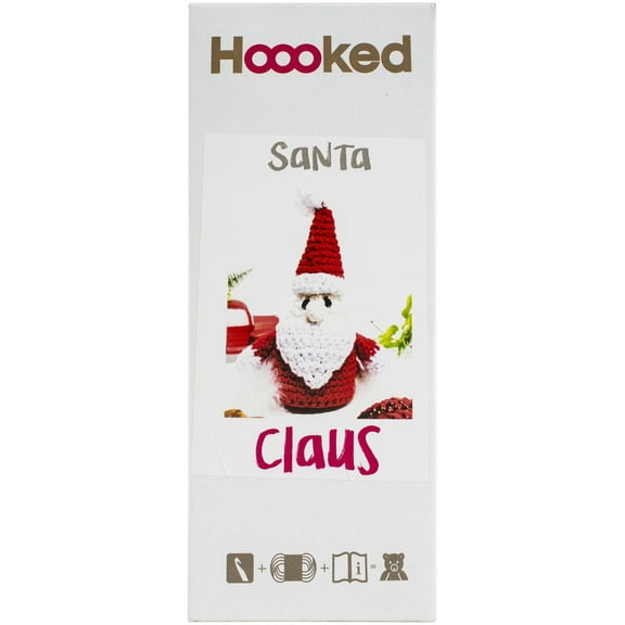 Hoooked Amigurumi DIY Kit W/Eco Barbante Yarn-Santa Claus
