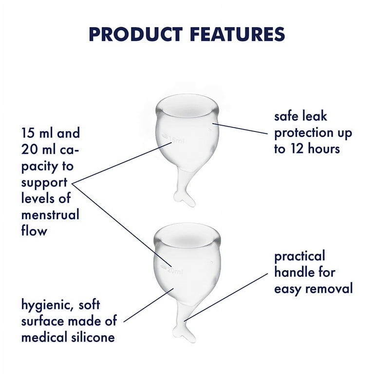 Satisfyer Feel Secure Menstrual Cup - Reusable Period Cup with