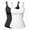 2 packs: Black/White, variant on 3 Packs Shapewear Camisoles with Built in Padded Bras Tummy Control Compression Tank Tops for Women Body Shaper