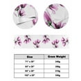 thumbnail image 3 of Bed Runner Scarf Twin Size, Purple Flowers Stain Bed Runners & Scarves for Foot of Beds, Minimalism Botanical Tulip Floral Plants Decorative Bedding Runner Scarf for Hotel Home Bedroom, 3 of 6
