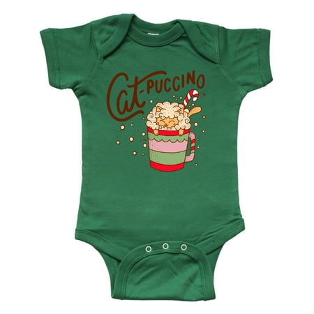 

Inktastic Christmas Cat-Puccino in Coffee Mug with Candy Cane Gift Baby Boy or Baby Girl Bodysuit