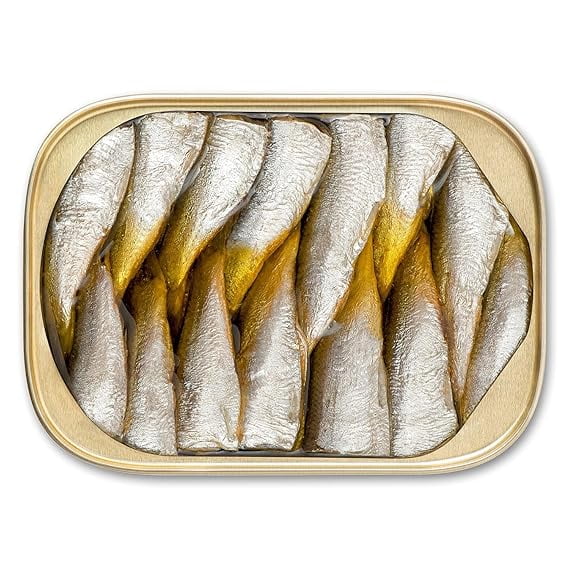 King Oscar Two-layer Sardines in Extra Virgin Olive Oil Cross-Pack, 3.75 Ounce (Pack of 6)