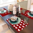 thumbnail image 2 of asddcavvf Valentine's Day Car & Table Mats Festive Table With Heat Linen Print for Parties Ideal for Home & Restaurant Use for Lovers B Kitchen Table round Set for 4, 2 of 4