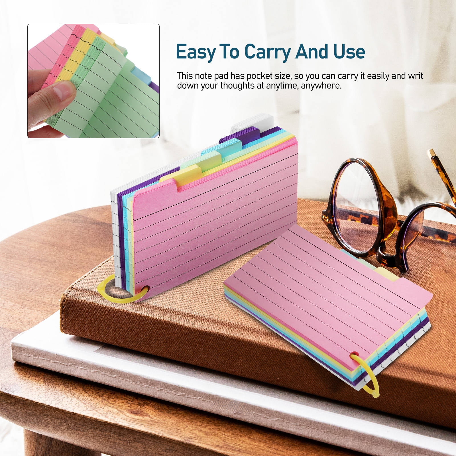 FRCOLOR  450 Pcs Small Memo Pads Spiral Notebooks College Ruled Colorful Baby