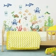 thumbnail image 3 of Under The Sea Wall Stickers Ocean Fish Whale Seaweed Peel and Stick Wall Art Decals for Kids Bedroom Baby Nursery Bathroom, 3 of 7