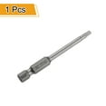 thumbnail image 3 of Uxcell TT15 Security Torx Head Screwdriver Bit 2.56" (65mm) Long 1/4" Hex Shank Magnetic Tamper Proof 6 Point Star Screw Driver, 3 of 7