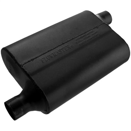 Series Delta Flow Muffler - Flowmaster 942043 40 Delta Flow Muffler - 2.00 Offset In / 2.00 Offset Out - Aggressive Sound
