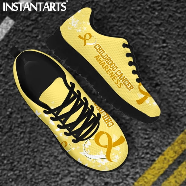 Zapatillas deportivas con diseño de concienciación sobre el cáncer de mama infantil para niñas, antideslizantes, con absorción de impactos, transpirables, informales, para adolescentes.