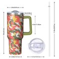 thumbnail image 4 of Camouflage 40oz Tumbler– Stainless Steel Insulated Tumbler with Handle and Straw, Large Capacity Travel Cup for Hot & Cold Drinks, 4 of 6