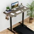 thumbnail image 4 of Costway 48" x 24" Electric Standing Desk with LED Display 2 Memory Height Settings for Home Gray+Black, 4 of 9
