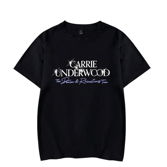 Carrie Underwood Merch T-shirt Classic Logo Short Sleeve Men And Women Trendy Clothing