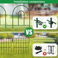 thumbnail image 3 of AMAGABELI GARDEN & HOME 14panels Decorative Garden Fences and Borders for Dogs 32in(H)×20ft(L) No Dig Metal Fence Panel Garden Edging Border Fence For Animal Barrier Fencing for Flower Bed Yard Green, 3 of 6