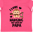 thumbnail image 4 of Inktastic Monkey I Love Hanging out with My Papa Boys or Girls Toddler T-Shirt, 4 of 5