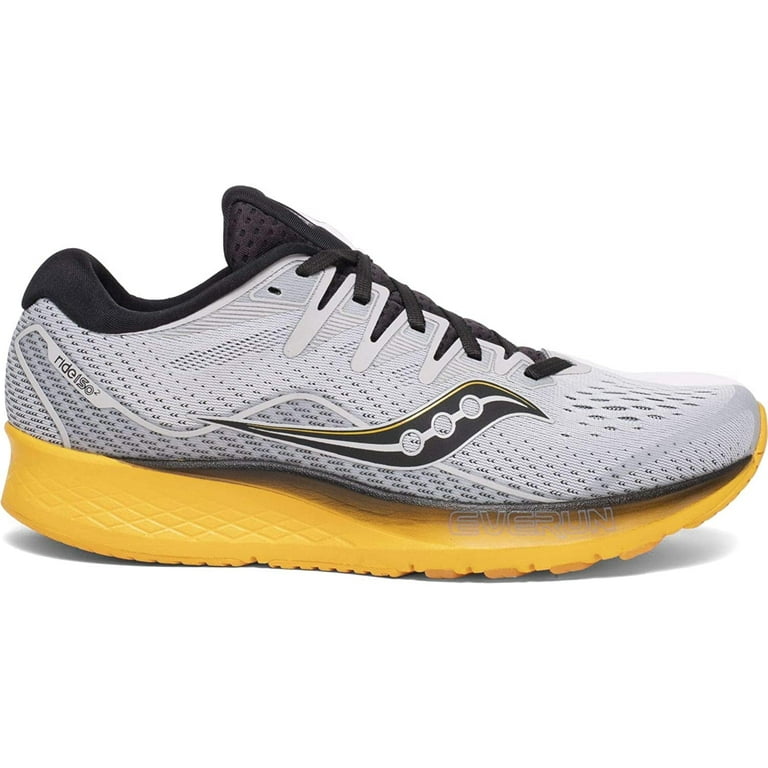 Saucony Ride ISO Mens Running Shoe Grey/Yellow