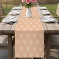thumbnail image 4 of Abstract Bohemia Table Runner - 72 Inch Long Modern Boho Floral Orange Cotton and Linen Blended Dress Scarves Farmhouse Table Runner for Kitchen Dining, Coffee Table, 13" x 72", 4 of 8