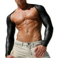 thumbnail image 5 of Mens Shrug Tight Arm Oversleeve Leather Mesh Splicing S, 5 of 9