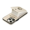 thumbnail image 2 of for iPhone 13 Pro Max Case, Elegant Minimalist Wallet Case with Ring Kickstand and Shoulder Strap, Shockproof Stylish Protective Durable PU Leather Cover for iPhone 13 Pro Max, Beige, 2 of 8